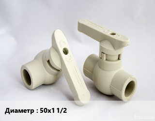 Кран ПНД-полиэтилен низкого давления D=50х1 1/2 шаровой, шт, муфта-внутренняя резьба,муфта-наружная резьба, UNIO цена от 362.25 ₼ / шт, где купить, условия доставки в Баку и Бакинская области